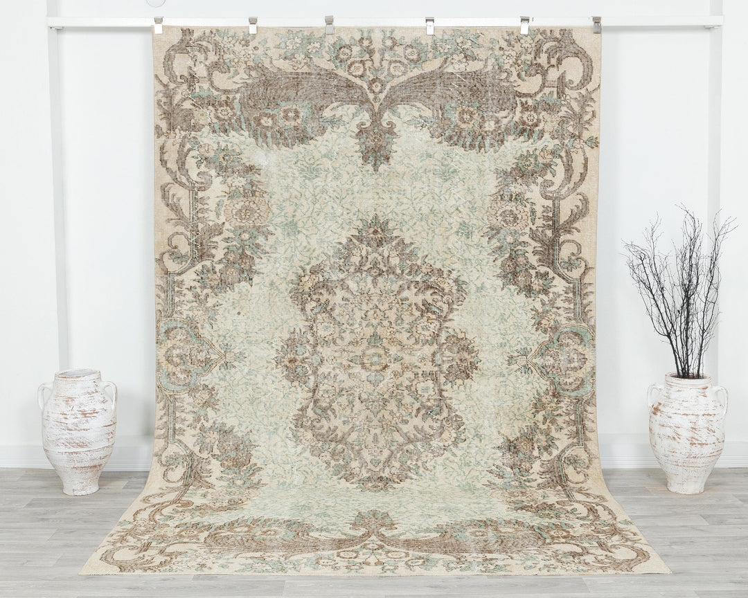 Faded Oushak Rug 10' 2" x 6' 9" | No. VR32056