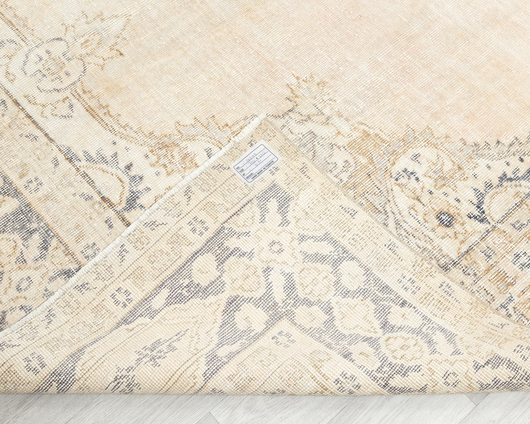 Beige Oushak Rug 10' 8" x 6' 9" | No. VR19734