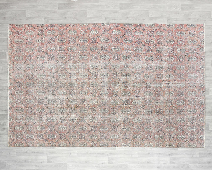 Pink Oushak Rug 10' 4" x 7' 3" | No. VR71055