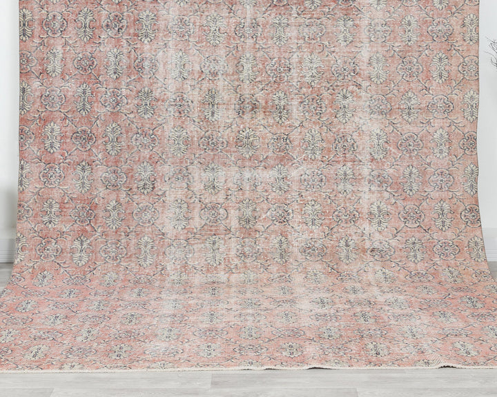 Pink Oushak Rug 10' 4" x 7' 3" | No. VR71055