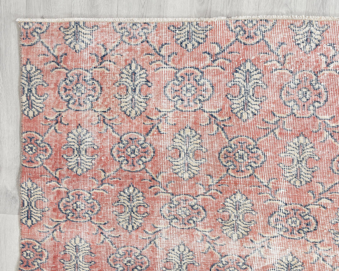 Pink Oushak Rug 10' 4" x 7' 3" | No. VR71055
