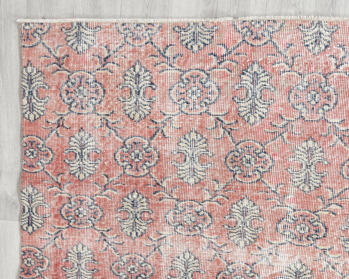 Pink Oushak Rug 10' 4" x 7' 3" | No. VR71055
