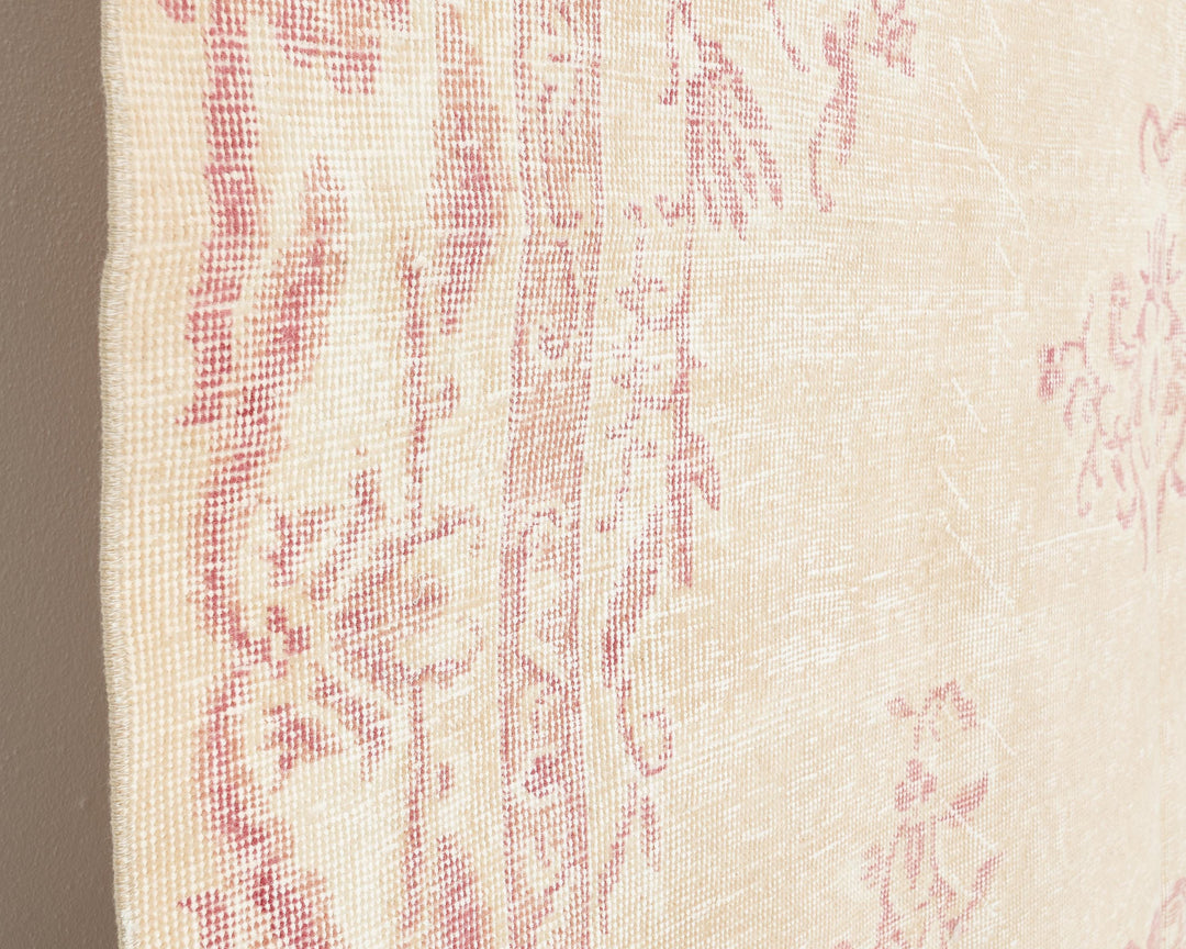 Pink Oushak Rug 6' 5" x 9' 8" | No. VR28439