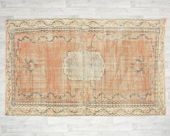 Orange Oushak Rug 5' 1" x 8' 1" | No. VR69624