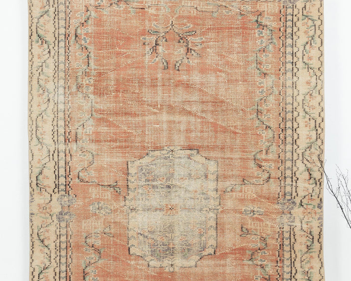 Orange Oushak Rug 5' 1" x 8' 1" | No. VR69624