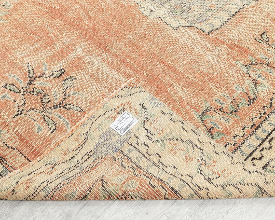 Orange Oushak Rug 5' 1" x 8' 1" | No. VR69624