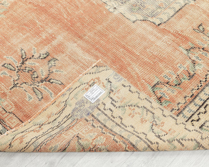 Orange Oushak Rug 5' 1" x 8' 1" | No. VR69624