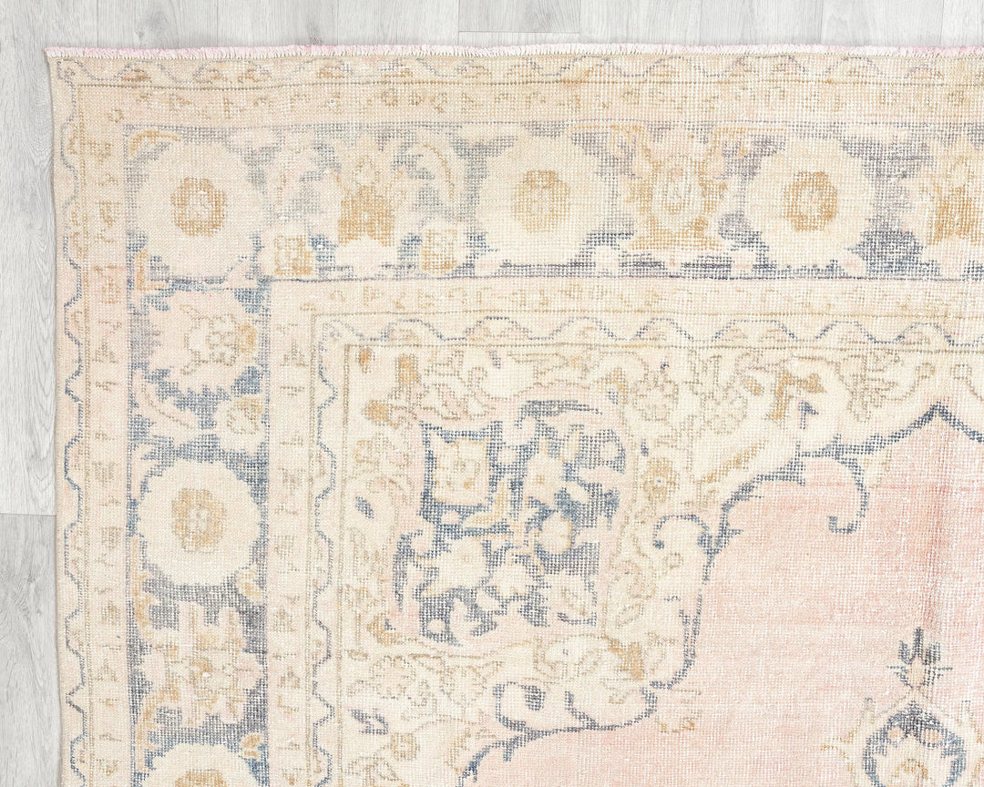 Pink Oushak Rug 6' 5" x 10' 2" | No. VR91726