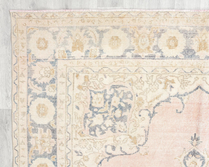 Pink Oushak Rug 6' 5" x 10' 2" | No. VR91726