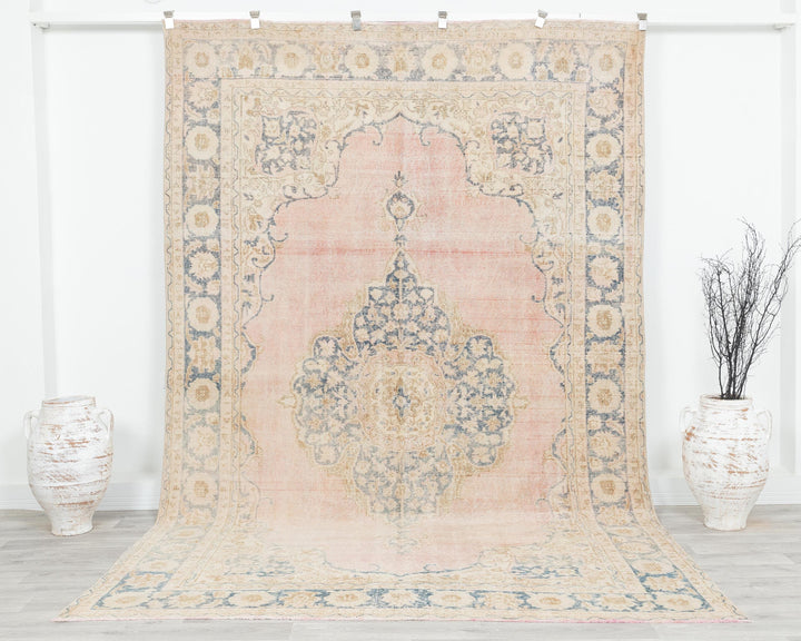 Pink Oushak Rug 6' 5" x 10' 2" | No. VR91726