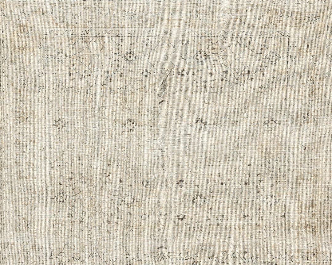 Beige Oushak Rug 6' 5" x 10' | No. VR28542