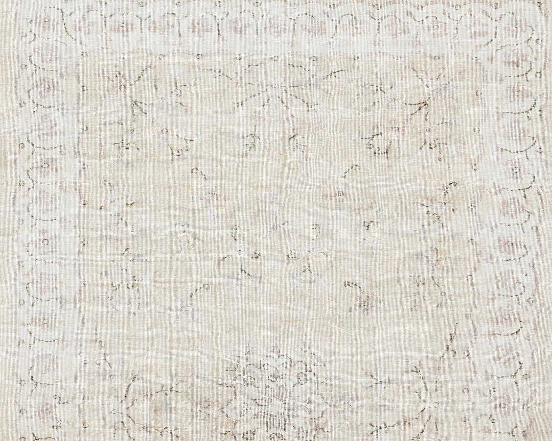 Neutral Oushak Rug 6' 7" x 9' 10" | No. VR83313