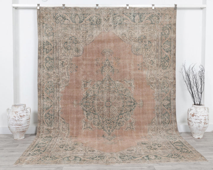 Red Oushak Rug 7' 2" x 10' | No. VR14141