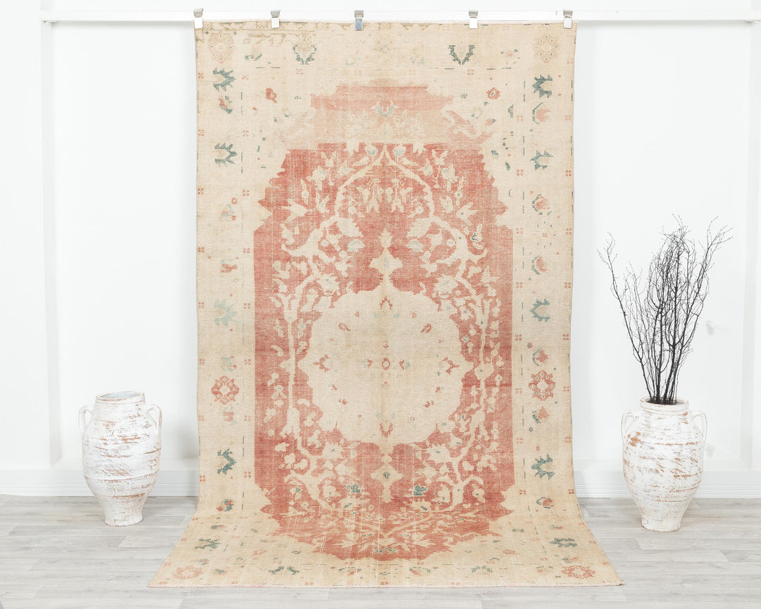 Pastel Oushak Rug 5' 3" x 9' 6" | No. VR68339