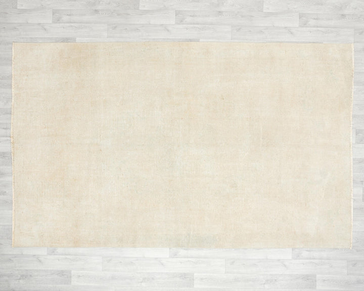Beige Oushak Rug 9' x 6' 3" | No. VR62530