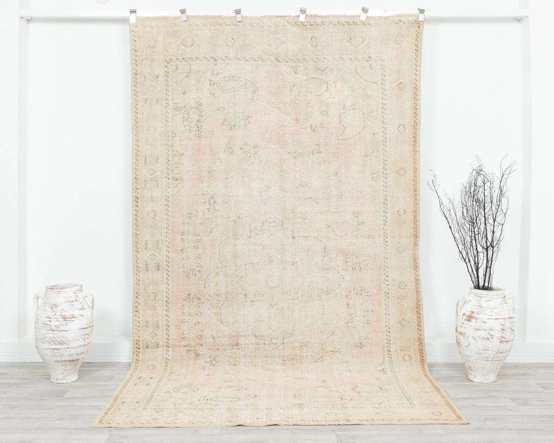 Muted Oushak Rug 5' 9" x 9' 8" | No. VR84212