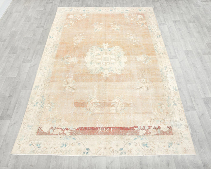 Orange Oushak Rug 6' 2" x 9' 11" | No. VR89474