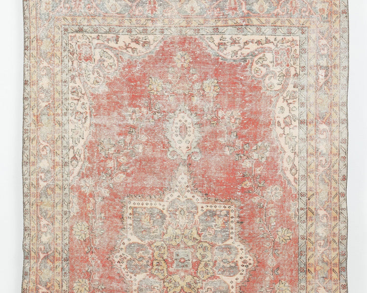 Red Oushak Rug 5' 7" x 9' 5" | No. VR93253