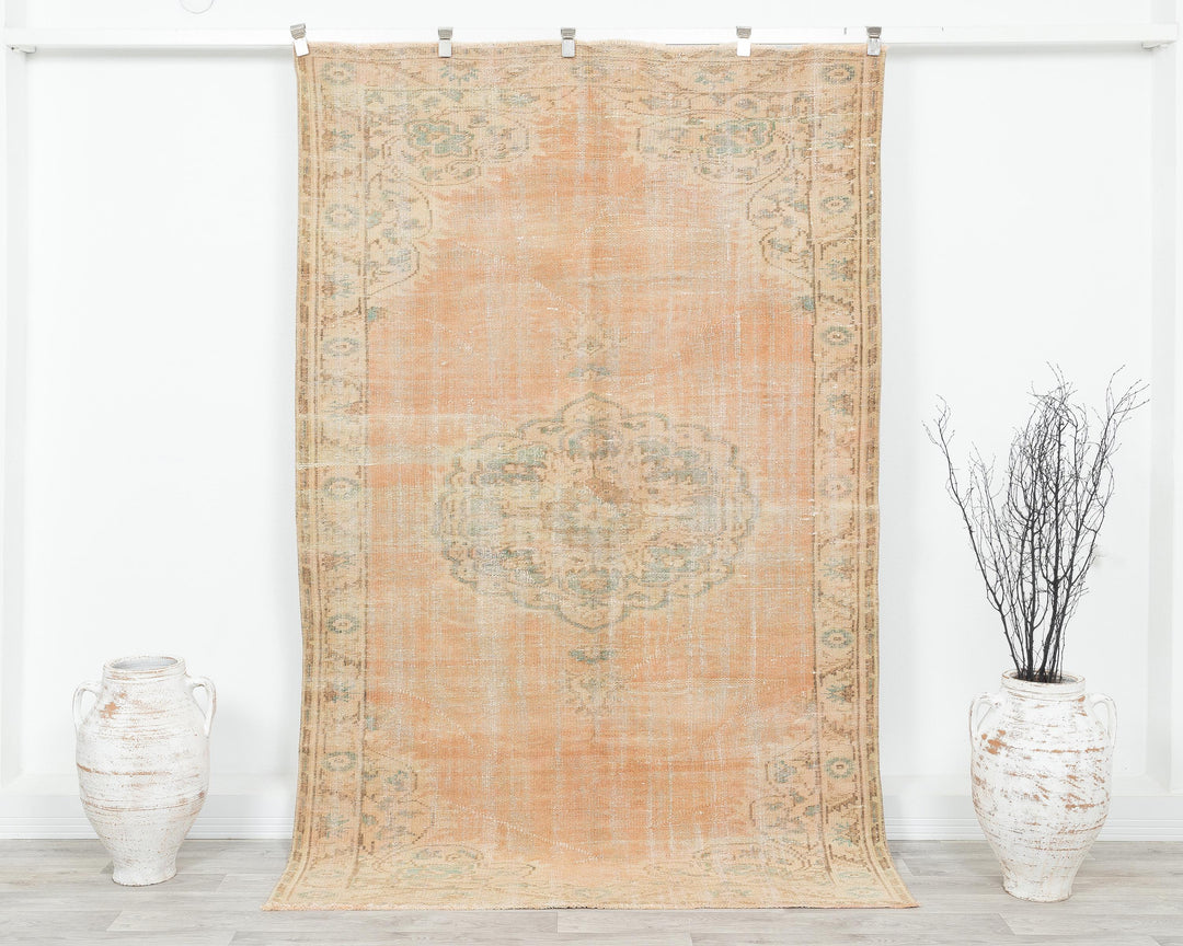 Orange Oushak Rug 5' 11" x 10' | No. VR92420