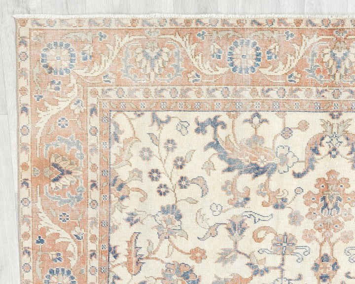 Beige Oushak Rug 6' 3" x 9' 8" | No. VR91002