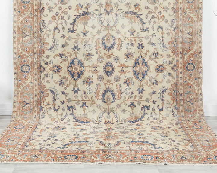 Beige Oushak Rug 6' 3" x 9' 8" | No. VR91002