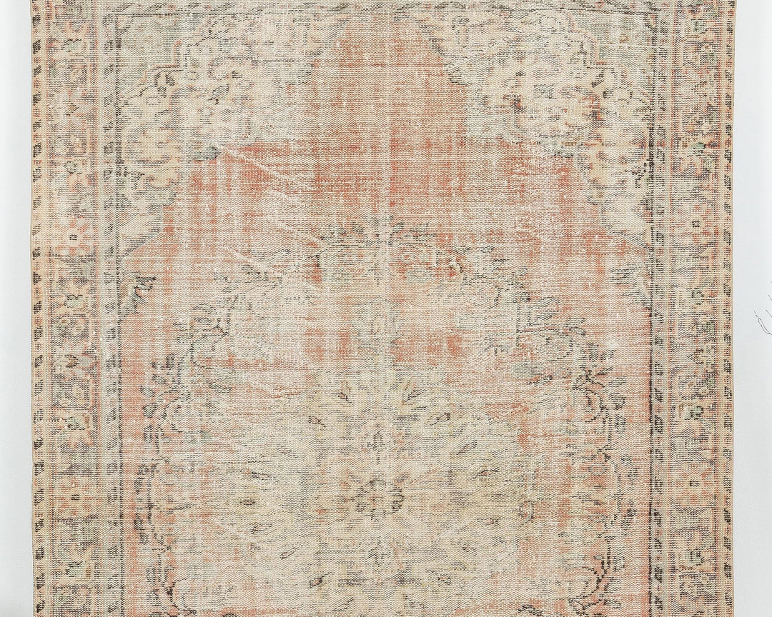 Faded Oushak Rug 5' 11" x 9' 5" | No. VR77804