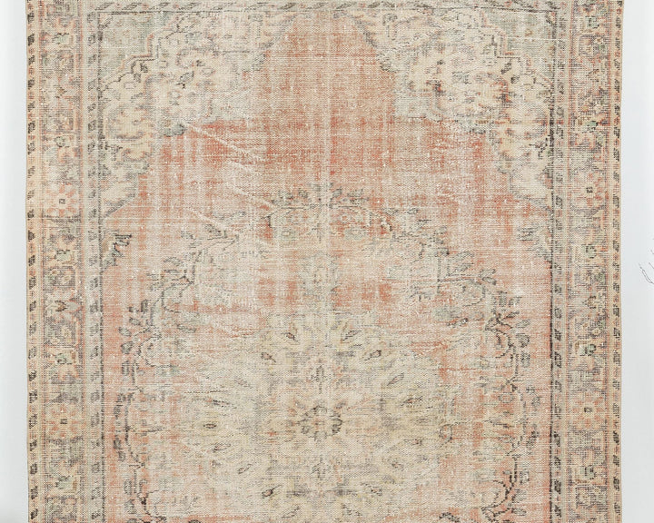 Faded Oushak Rug 5' 11" x 9' 5" | No. VR77804