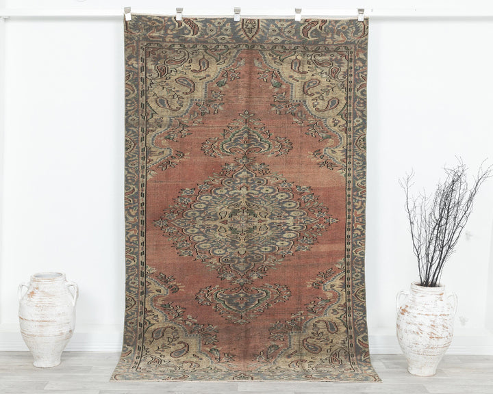 Oushak Rug 4' 10" x 7' 8" | No. VR90063
