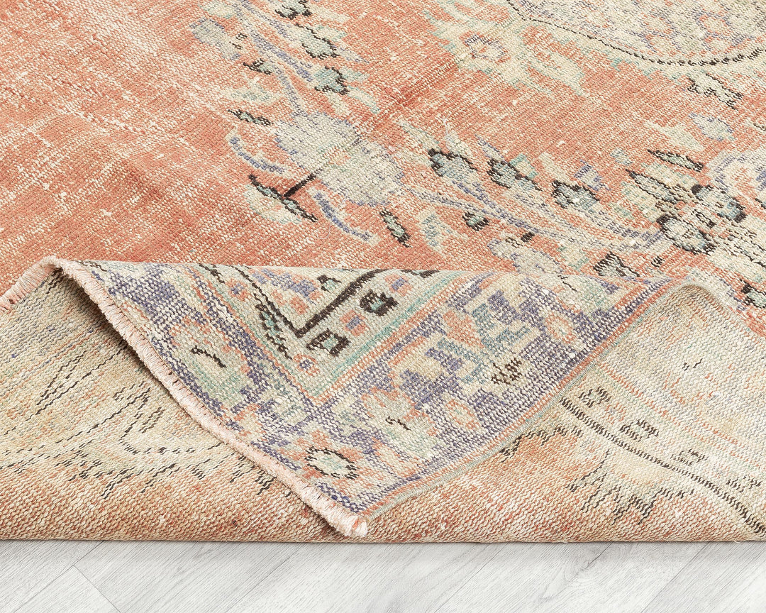 Neutral Oushak Rug 5' 1" x 8' 4" | No. VR68959