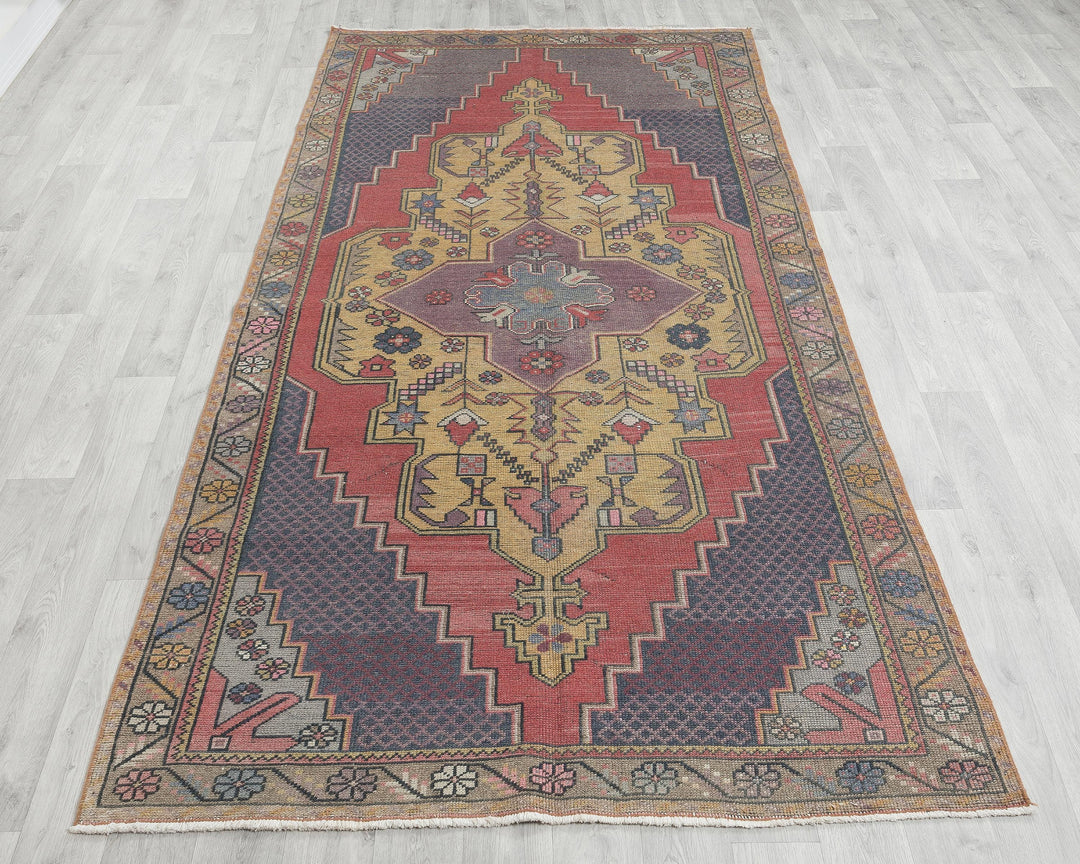 Rust Oushak Rug 8' 10" x 4' 3" | No. VR96416