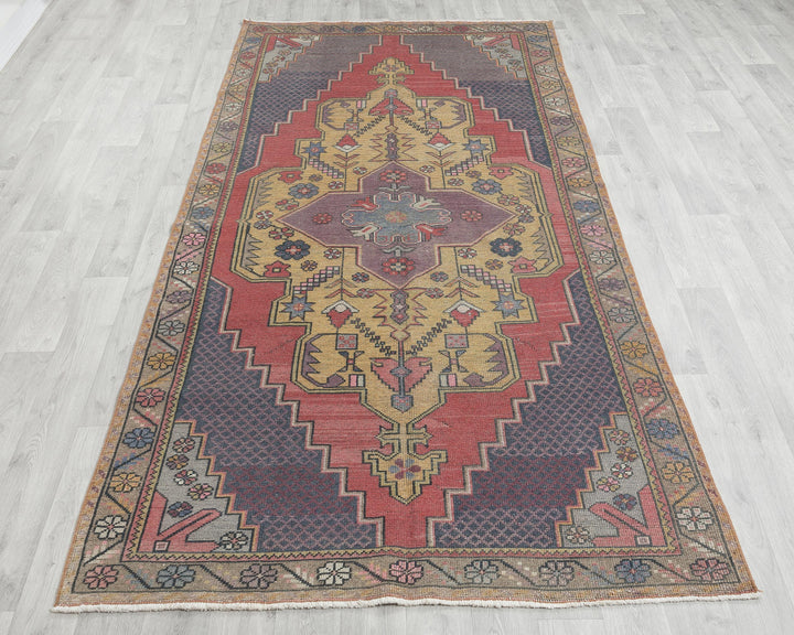 Rust Oushak Rug 8' 10" x 4' 3" | No. VR96416