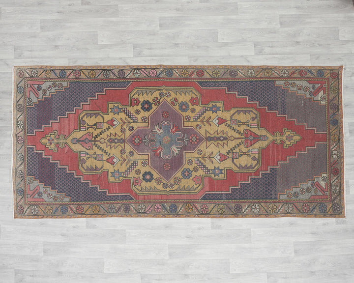 Rust Oushak Rug 8' 10" x 4' 3" | No. VR96416
