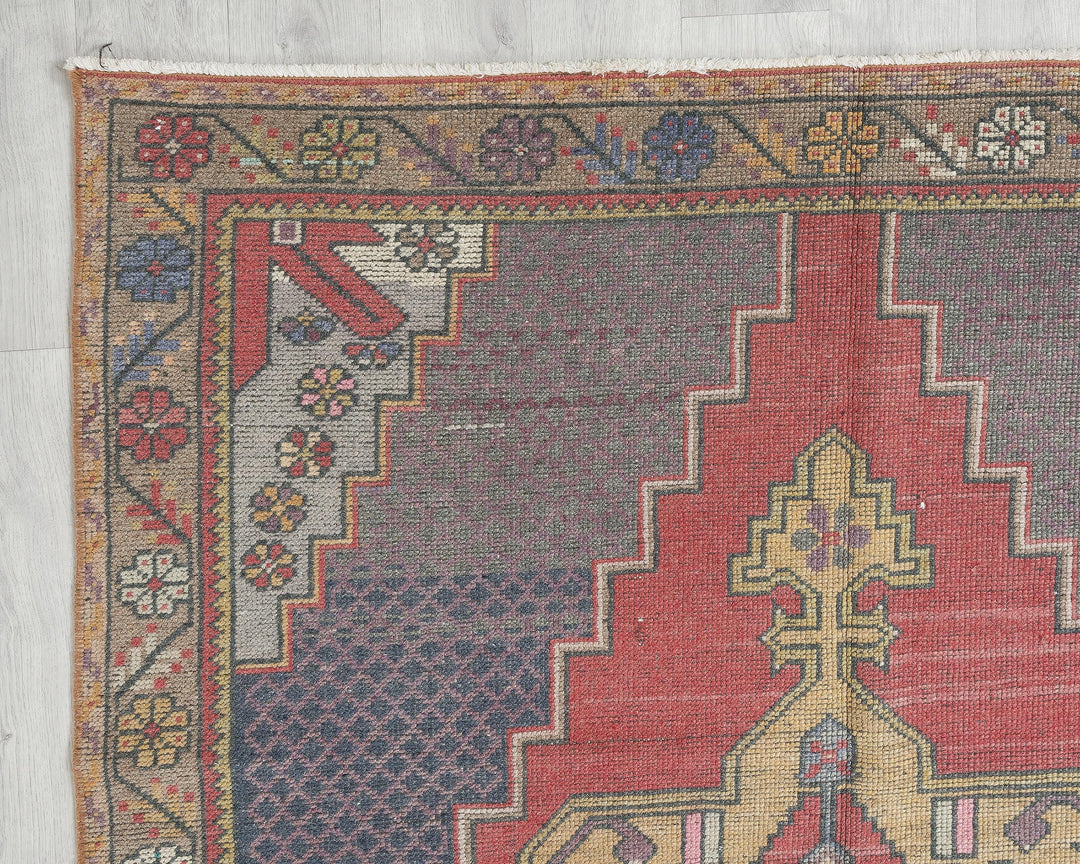 Rust Oushak Rug 8' 10" x 4' 3" | No. VR96416
