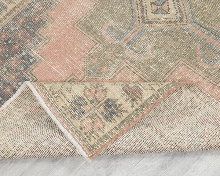 Muted Vintage Turkish Rug 4' 7" x 9' 2" | No. VR75796