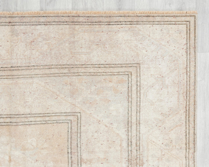 Beige Oushak Rug 3' 7" x 6' 7" | No. VR11222