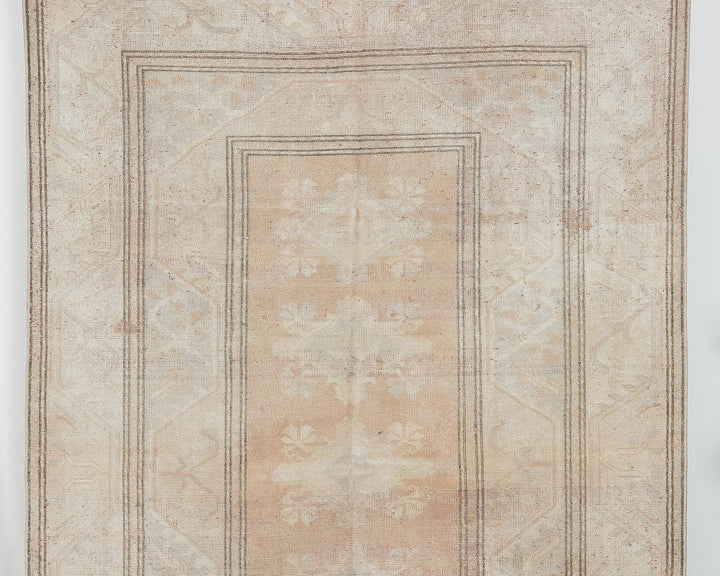 Beige Oushak Rug 3' 7" x 6' 7" | No. VR11222