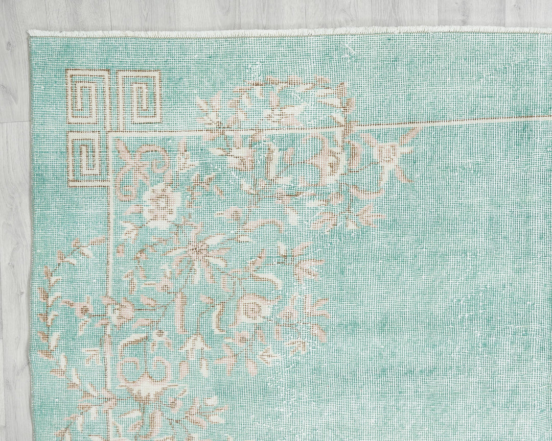 Blue Oushak Rug 6' 10" x 10' 4" | No. VR60416