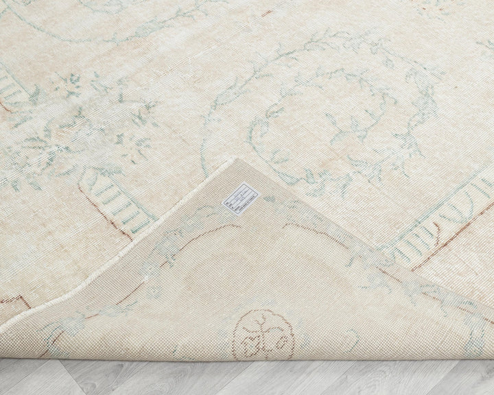 Beige Oushak Rug 10' 8" x 6' 9" | No. VR52421