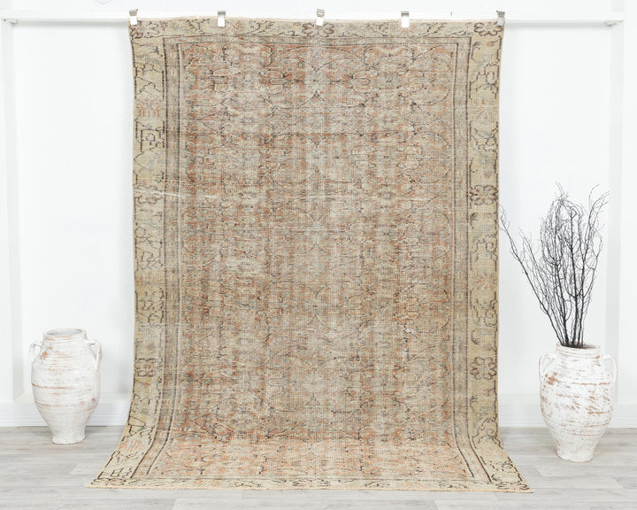 Faded Oushak Rug 5' 11" x 8' 6" | No. VR21173