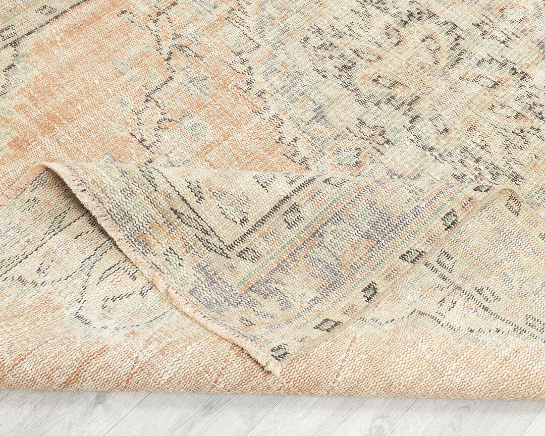 Muted Oushak Rug 4' 6" x 7' 2" | No. VR92533
