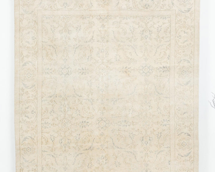 Beige Oushak Rug 5' 6" x 8' 11" | No. VR13363
