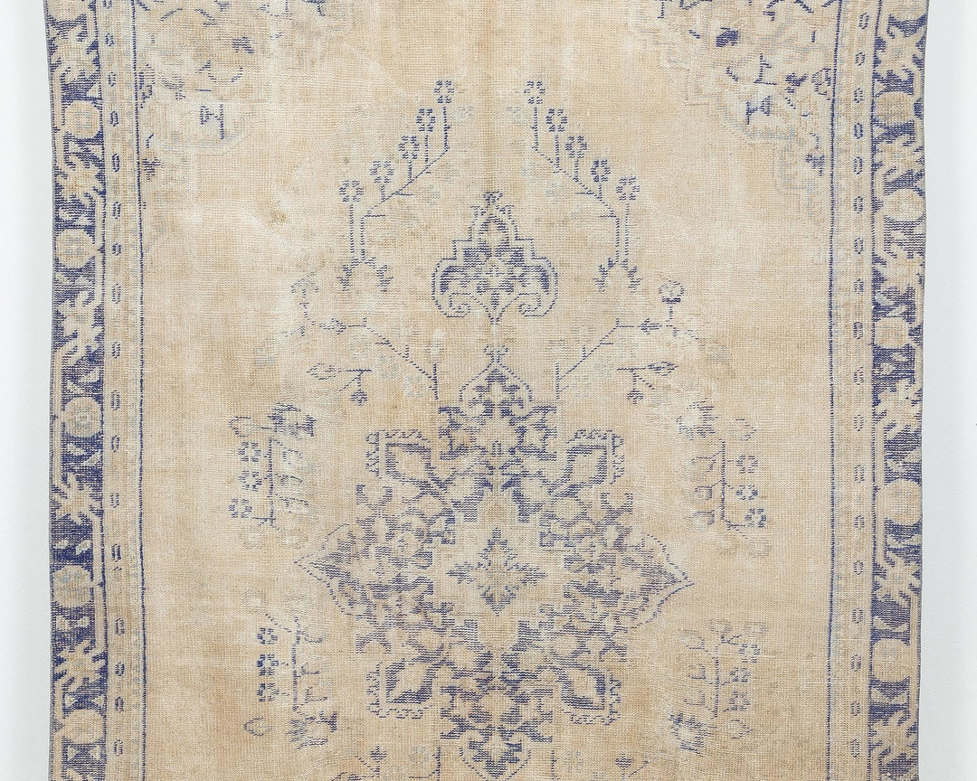 Neutral Oushak Rug 5' 10" x 9' | No. VR89792