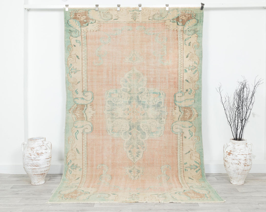 Oushak Rug 5' 8" x 9' | No. VR29615
