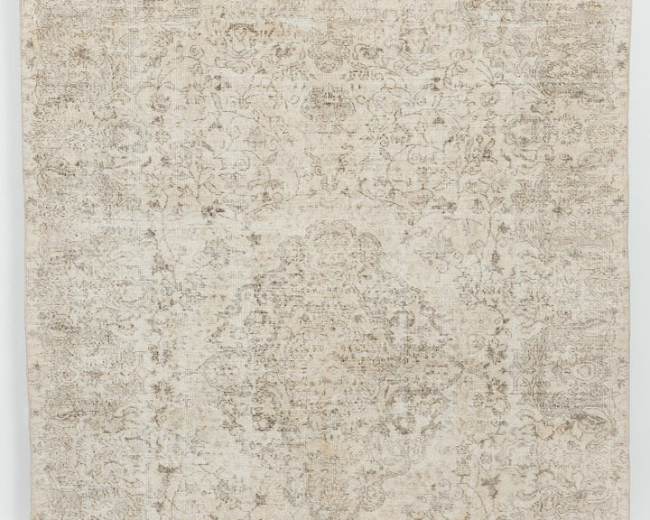 Neutral Oushak Rug 6' 7" x 8' 11" | No. VR56350