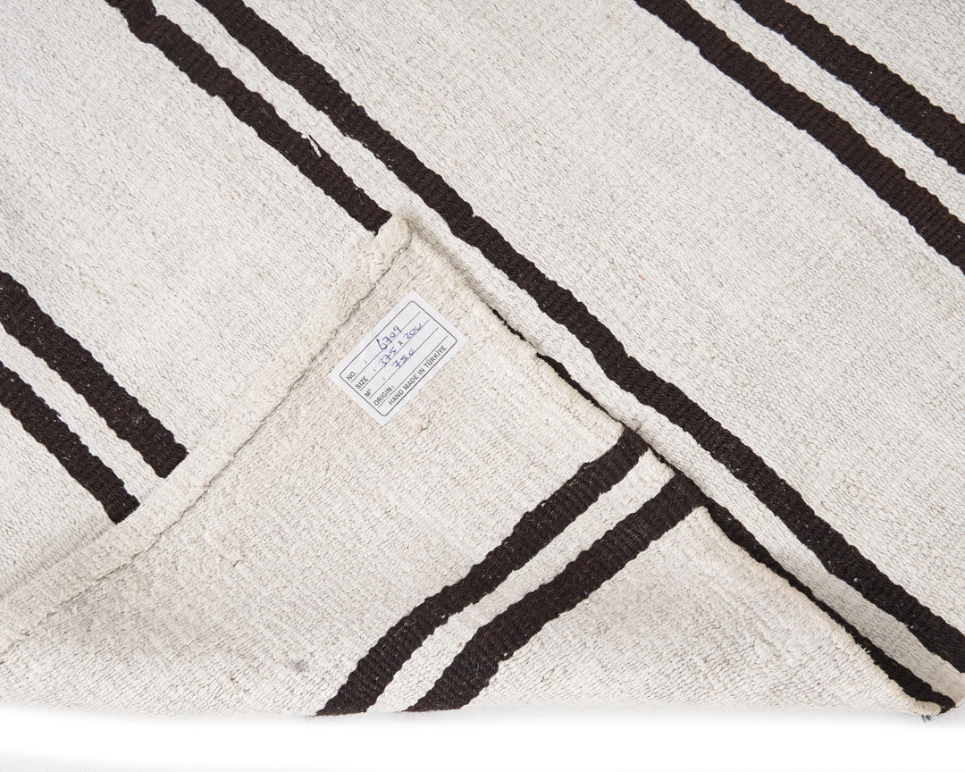 Black Kilim Rug 12' 4" x 6' 7" | No. VR59976