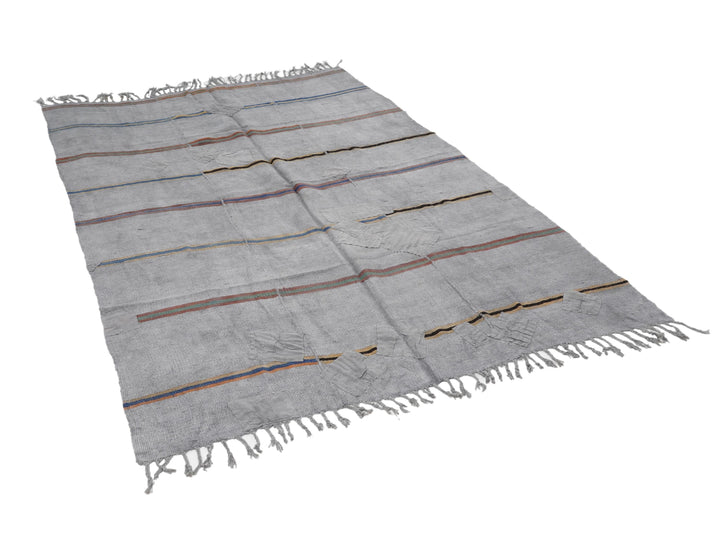 Gray Kilim Rug 6' x 9' 5" | No. VR30013