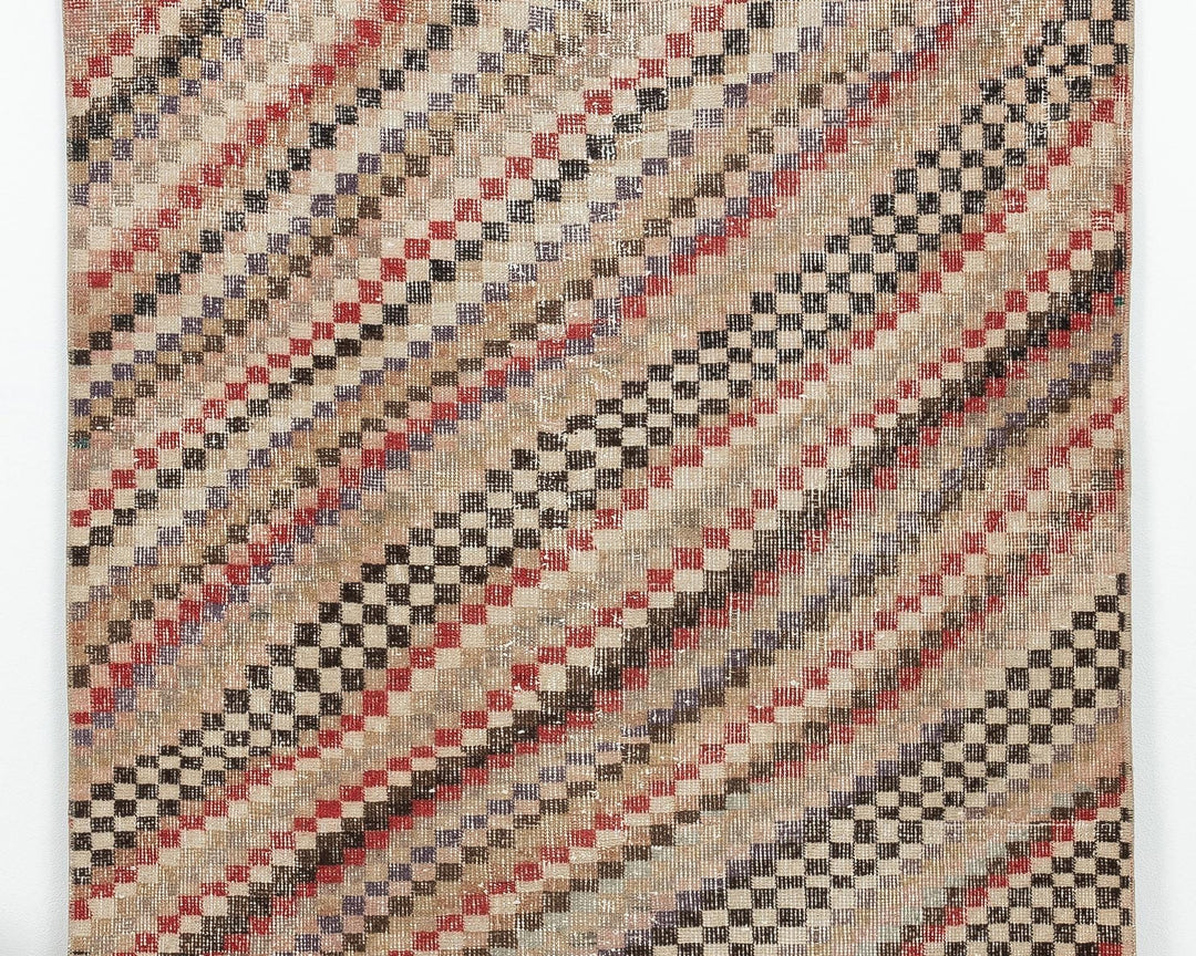 Faded Oushak Rug 3' 11" x 6' 7" | No. VR56537