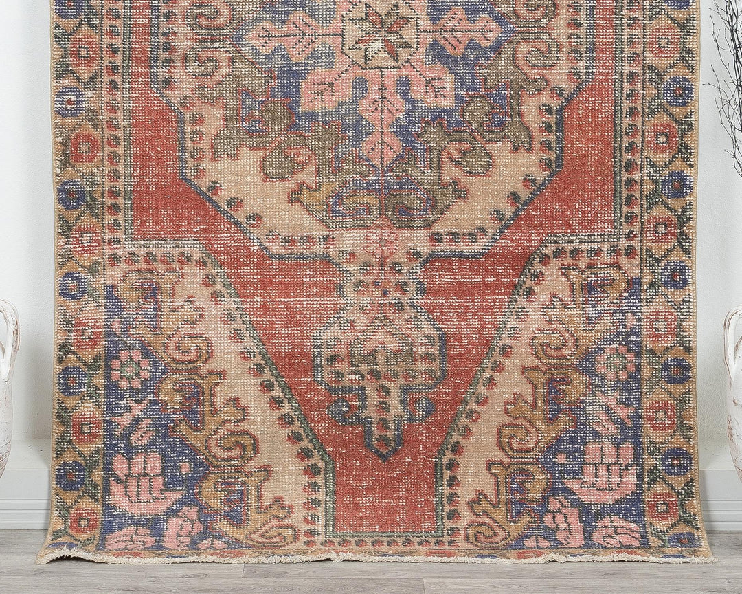 Muted Oushak Rug 4' 1" x 7' 1" | No. VR78879