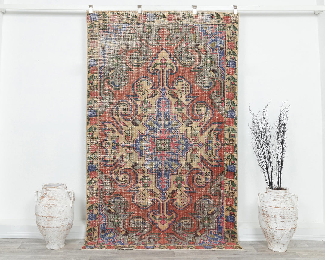 Pink Oushak Rug 7' 5" x 4' 6" | No. VR38663