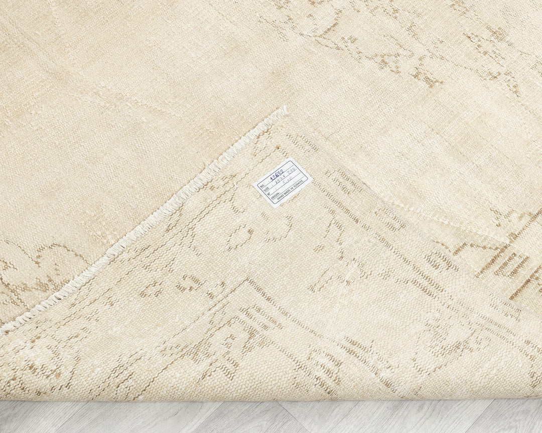 Beige Oushak Rug 6' x 10' | No. VR48946